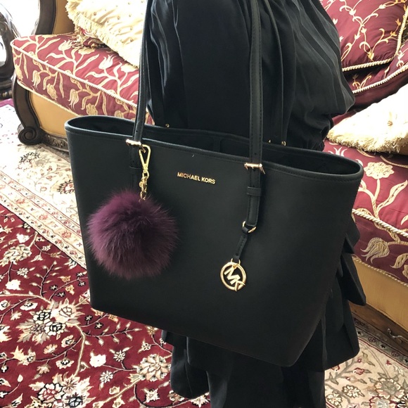 3pcs Michael Kors carry all tote&wallet&pom Pom - Picture 6 of 8